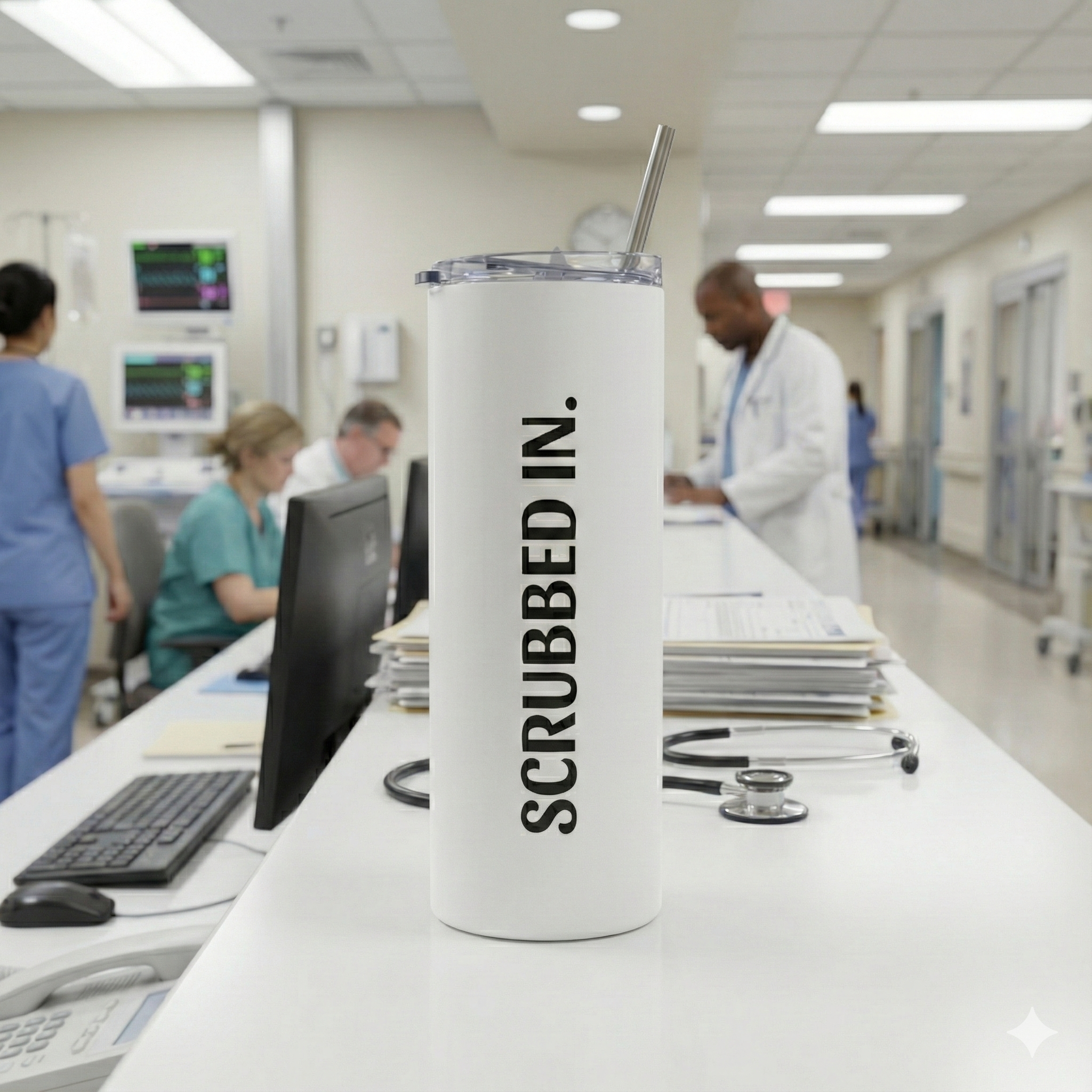 Medical Nurse/Doctor 20oz Stainless Steel Tumbler – Scrubbed In Travel Cup